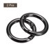 thumbnail image 3 of Anillos de resorte redondos Uxcell, 2 piezas de 1.02 pulgadas de diámetro exterior, clips de hebilla de gatillo para bolsas, carteras, llaveros, negro, 3 of 7