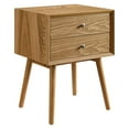 thumbnail image 2 of Modway Ember Wood Nightstand With USB Ports in Natural Natural, 2 of 9