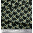 thumbnail image 3 of Soimoi Black Cotton Duck Fabric Artistic Flower Damask Printed Craft Fabric by the Yard 42 Inch Wide, 3 of 3
