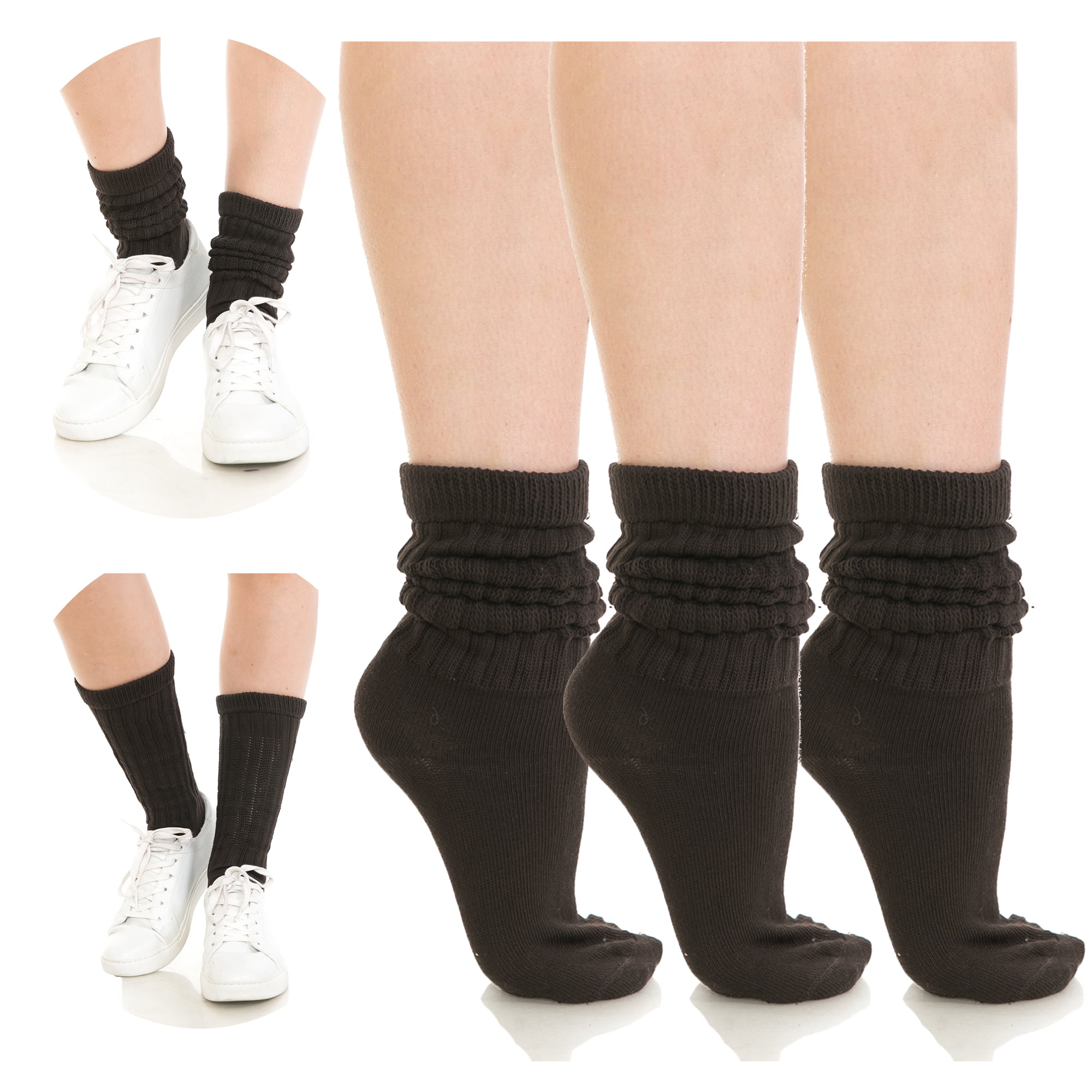 Details about  / Combed Cotton Women Crew Thin Dress Socks Comfortable Boots Sock Low-Calf 5 Pair