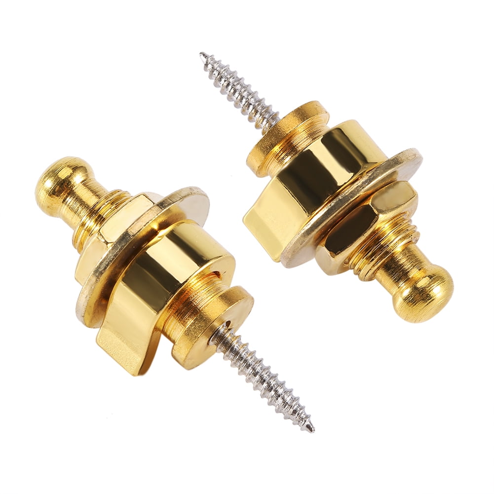 Straplocks Buttons, Lightweight Round Head Strap, Durable Replaceable Metal For Electric Guitar Acoustic Guitar Straplocks Accessory Quick Release