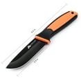 thumbnail image 3 of Ozark Trail 3 Pieces Fixed Blade Knives Set 3.5 inches Hunting Knife with Sheath Multicolor Handle, 3 of 15