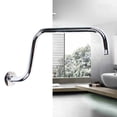 thumbnail image 2 of Wall-mounted Shower Head Extension Arm S Shaped High Arc Gooseneck Long Shower Extender Pipe, 2 of 10