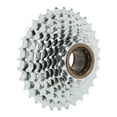 thumbnail image 3 of Bike 7 Speed Freewheel, Silver Bike Rotating Flywheel Steel Accuracy Thread Low Noise  For Road Riding, 3 of 8
