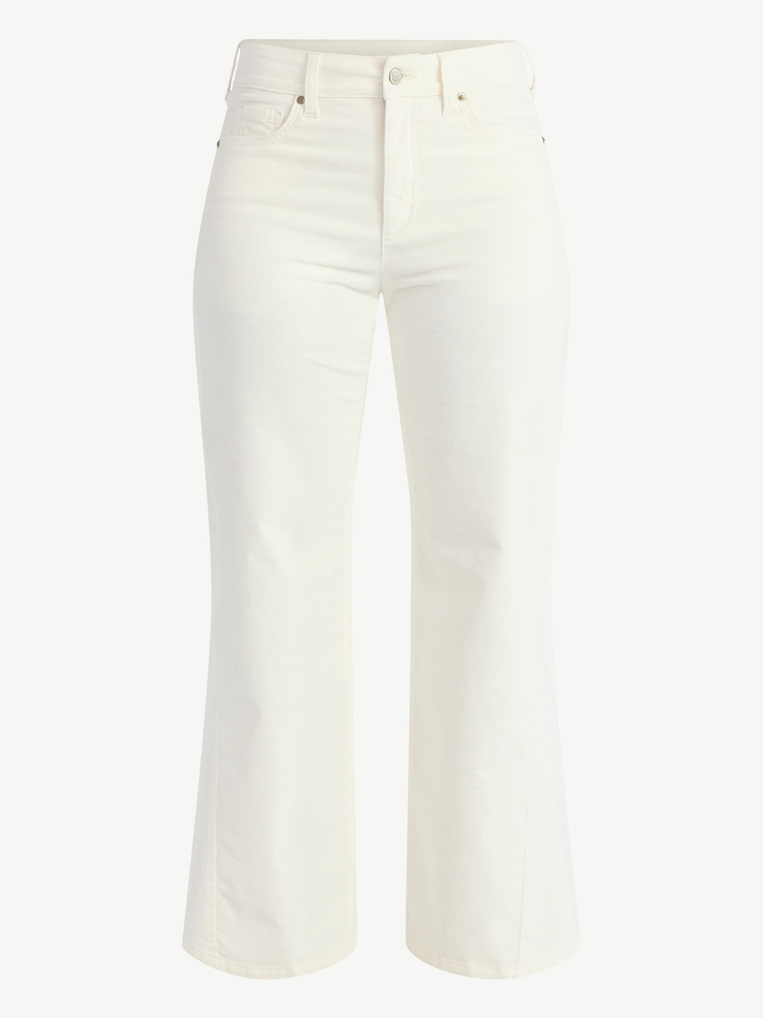 Time and Tru Women's Velvet Wide Leg Pants, 32" Inseam, Size 0-20