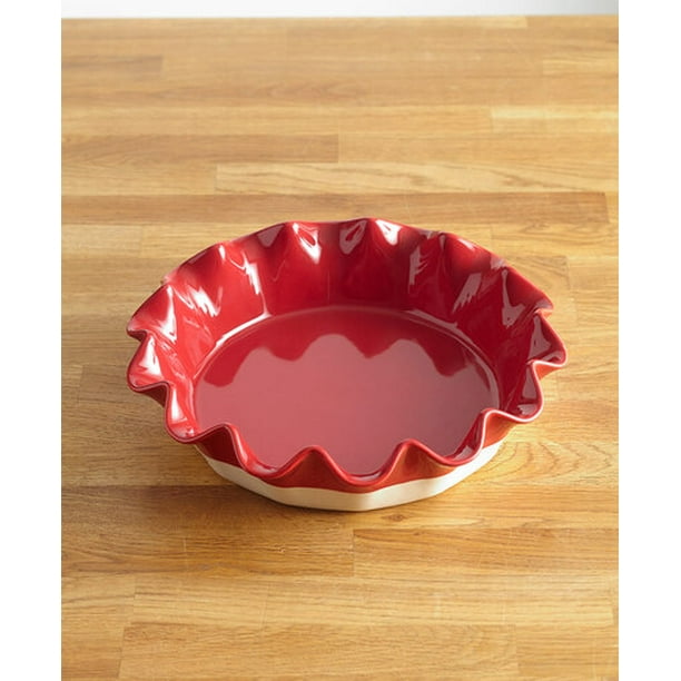 Ruffled Edge Pie PlatesRed