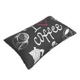 thumbnail image 3 of Balery I Love Coffee Pillow Covers,Bed Pilowcases,Reversible Plush Throw Pillow Covers End Pillow Encasement,Pillow Case - 16"X24", 3 of 9