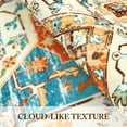 thumbnail image 5 of Vintage Rug - 4*6ft/5*7ft/6*9ft/8*10ft/9*12ft Washable Area Rug, Entryway Stain Resistant Kitchen Mat, Non Slip Non Shedding, Pet Friendly Bathroom Carpet, for Indoor Bedroom Living Laundry Room, 5 of 8