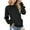 Black, variant on Baqcunre Womens Sweaters Women's Sweatshirt Short Pullover Sweater Wool Pocket Hoodie Fall Clothing Crewneck Sweatshirts Womens Fall Tops Black L