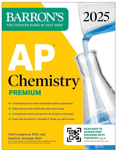Neil D Jespersen AP Chemistry Premium 2026, 6 Practice Tests