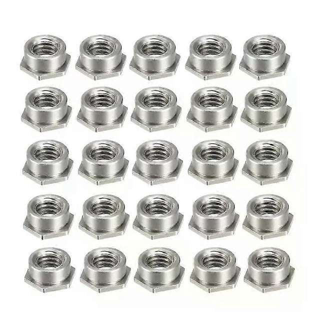 25 piezas de tuercas de separación autoblocantes de cabeza hexagonal de acero al carbono con paso de rosca M3x05/M4x07mm para orificios ciegos (FS-M3-1/FS-M3-2/FS-M4-1/FS-M4-2)