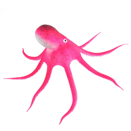 Unique Bargains Fish Tank Aquarium Underwater Glowing Artificial Octopus Ornament