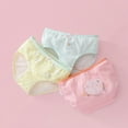 thumbnail image 2 of SILVERCELL 2-10Y Toddler Little Girls Cotton Underwear Cute Printed Briefs Undies Panties Pack of 3, 2 of 6