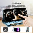 thumbnail image 6 of Galaxy S23 Ultra Case, Dteck Samsung Galaxy S23 Ultra Crossbody Wallet Case, Zipper Purse Leather Protective Cover with RFID Blocking Card Holder Wrist Strap for Samsung Galaxy S23 Ultra, Blue, 6 of 9