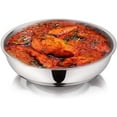 thumbnail image 4 of D&Y Stainless Steel Induction Bottom Stir Fry Pan Tri-Ply Deep Kadai Frying Pan Indian Kadhai Everyday Chef's Wok Pan for Kitchen Paella Pan For Cooking And Serving Pot and Pan, 4 of 7