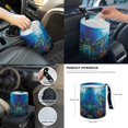 thumbnail image 7 of Renewold Gothic Sea Turtle Blue 14 PCS Car Seat Cover Set, with Steering Wheel Seat Belt Rear View Mirror Handbrake Cover Set Waste Bin Center Console Pad Coasters Auto Decoration, 7 of 7