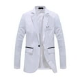 thumbnail image 5 of Wirziis Mens Casual Slim Fit Suit Jacket 1 Button Daily Blazer Business Sport Coat Top, 5 of 5