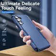 thumbnail image 4 of Feishell Case Fit for Samsung Galaxy A15,Military Grade Shockproof Protection Hybrid Armor Double Layer Hard PC + Soft TPU Drop Resistant Anti-Fingerprint Phone Cover,Blue, 4 of 6