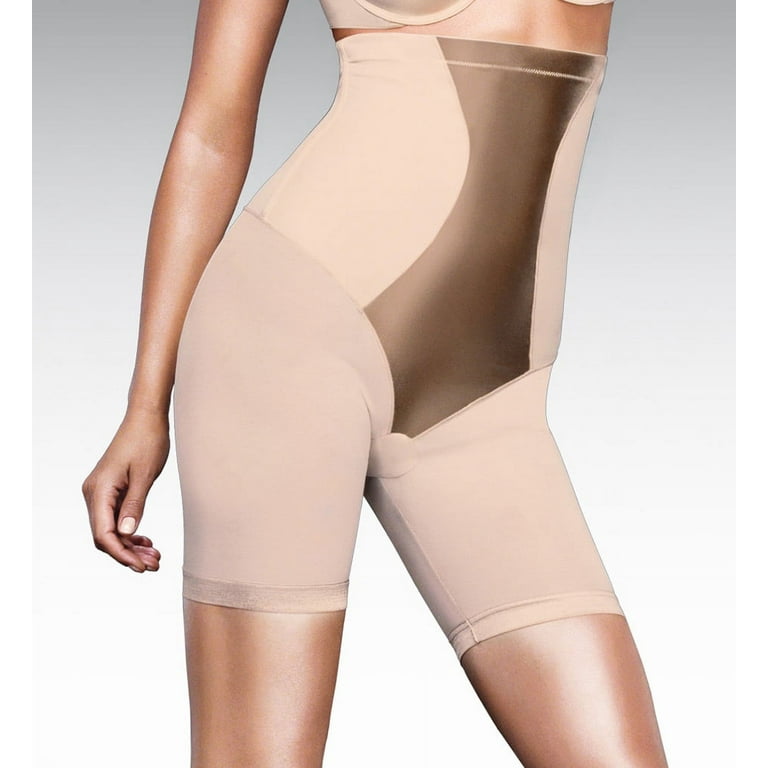 Flexees Womens Shapewear Hi-Waist Thigh Slimmer 