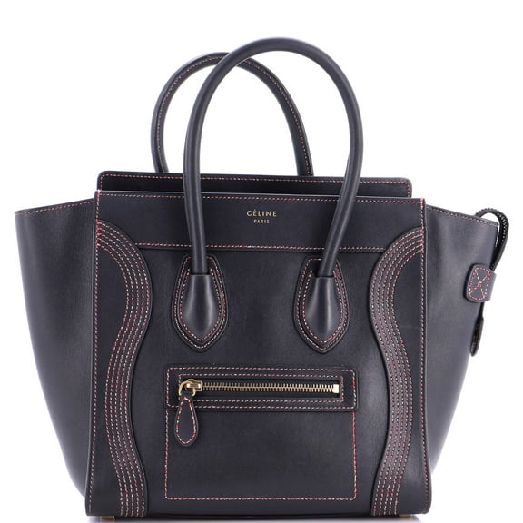 Pre-Owned CELINE Luggage Bag Smooth Leather Micro By Rebag