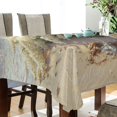 thumbnail image 3 of BZSMCE Square Tablecloth White Wine by The Sea Pattern Tableclothes, 3 of 9