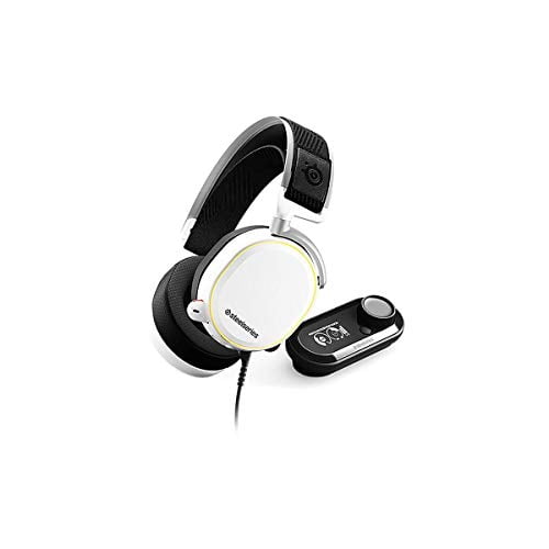 SteelSeries Arctis Pro High Fidelity Gaming Headset - Hi-Res Speaker Drivers - DTS Headphone:X v2.0 Surround for PC - White