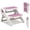 Pink, variant on MoreFeel Foldable 2-Step Toddler Step Stool with Extra-Wide Non-Slip TPR Steps, Sturdy Kids Stool for Bathroom Sink, Handwashing and Kitchen, Easy Storage,Grey