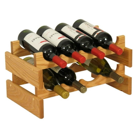 

Wooden Mallet 8 Bottle Dakota Wine Rack-Finish:Medium Oak