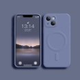 thumbnail image 3 of Liquid Silicone Case For iPhone 15 14 13 12 11 Pro Max Mini Plus X Xs XR Max Phone Magnetic Wireless Charging For Magsafe Cover, 3 of 5