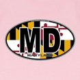 thumbnail image 3 of CafePress - Maryland MD Oval (W/Flag) T Shirt - Infant T-Shirt, 3 of 4