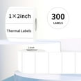 thumbnail image 3 of WWS-2x1 Inch Thermal Labels, White Thermal Printer Stickers, Waterproof Self-Adhesive Shipping Label Printer Sticker for Barcode, Name, Address, 300 Labels/Roll, 3 of 4