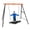 Orange, variant on Metal Swing Stand Swing Sets for Backyard,Powder Coated Swing Frame of Swing Set with Extra Side Bars,880 Lbs Heavy-Duty A-Frame Outdoor Swing Fits Swing Chair,Porch Swing