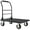 Black, variant on Memoryfield Heavy Duty Folding Platform Truck, 36" x 24" Flatbed Cart, 2000 lb Capacity with 6" Swivel Brake Casters for Warehouse & Moving, Silver