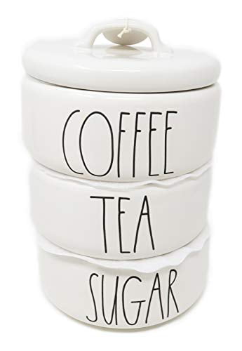 stackable tea coffee sugar jars