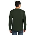 thumbnail image 4 of Gildan Men’s Heavy Cotton Long Sleeve T-Shirt, Ribbed Collar and Cuffs Forest Tee, 3 Pack, S, 4 of 5
