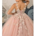 thumbnail image 5 of Drtj Tulle Flower Girl Dresses Wedding Floral Appliques Princess Pageant Birthday Party Ball Gown, 5 of 6