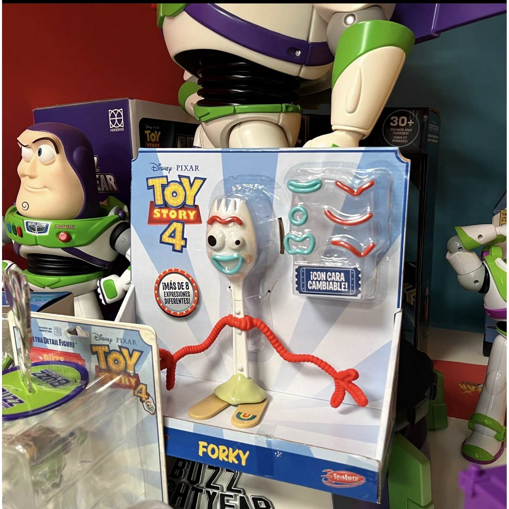 Figuras de accion intercambiables de Disney Toy Story Forky Woody Buzz coleccion de juguetes regalos para ninos 18CM Walmart