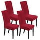 thumbnail image 1 of Juego de 4 Fundas de Silla Impermeables Uxcel, Fundas de Silla de Jacquard Elásticas para Comedor, Protectores Lavables [Rojo Vino], 1 of 1