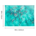 thumbnail image 2 of Tapestry Wall Hanging Dolphin Swimming Tropical Tapestries Home Decor for Bedroom Aesthetic 60 X90 IN, 2 of 3