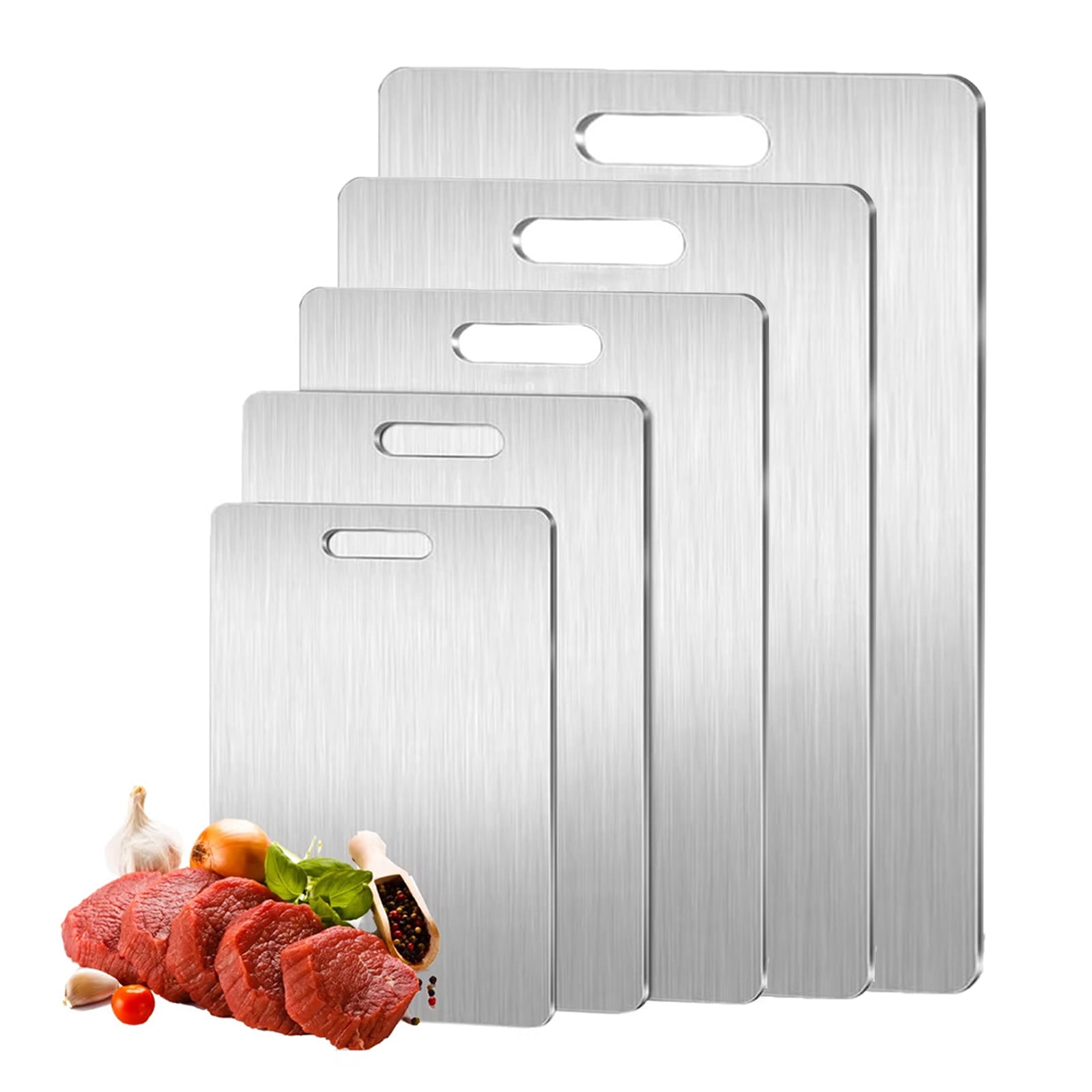 OIUR Titanium Cutting Board for Kitchen Meat Vegetable Cutting Board Double Sided Cutting Mat Titanium Kitchen Accessory