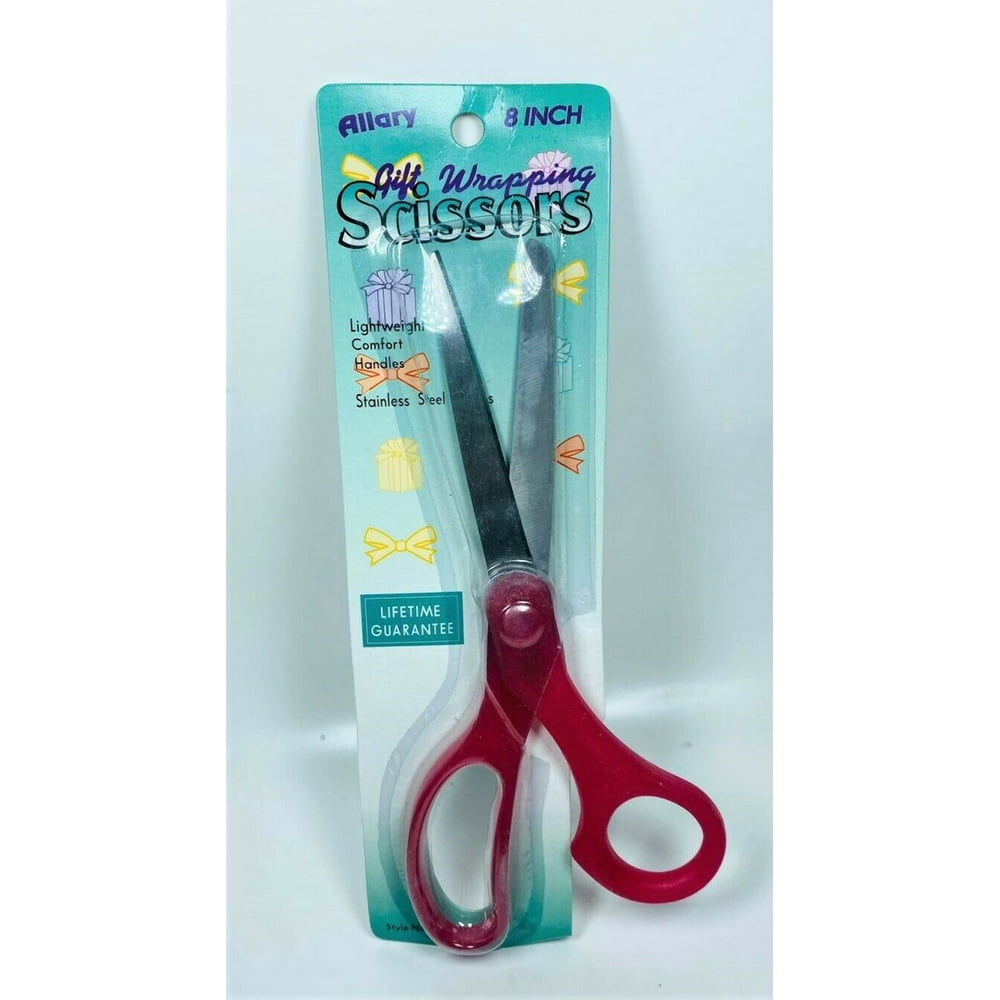 Allary Gift Wrapping Scissors , 8" RED