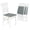 Gray+White, variant on Costway Folding Kitchen Chairs Set of 2 with Rubber Wood Frame Padded Seat with PVC Leather
