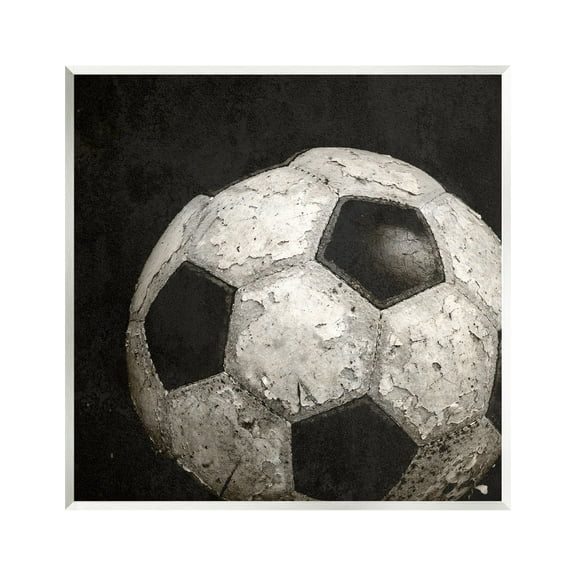 Stupell Industries Soccer Ball Photography Sports Photography Unframed Art Print Wall Art, 12 x 12