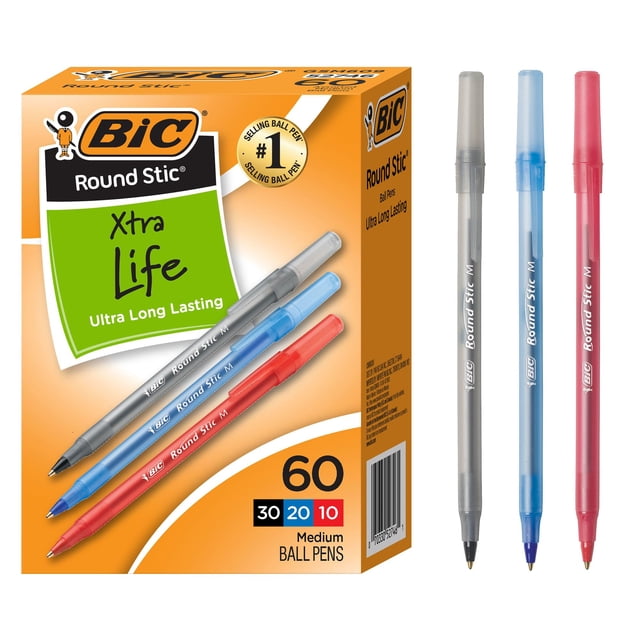 BIC Round Stic Writing Ballpoint Pens