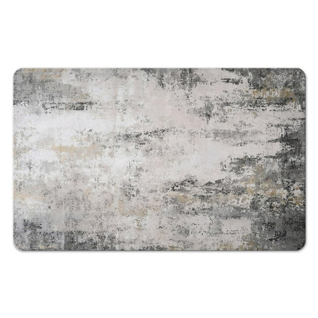 Chic Modern Abstract 20x32 inch Runner Rug - Long Lasting Bathroom Runners with Non-Slip Rubber Backing - Suitable for Entryway, Kitchen, Laundry, Living Room and Bedroom Decor