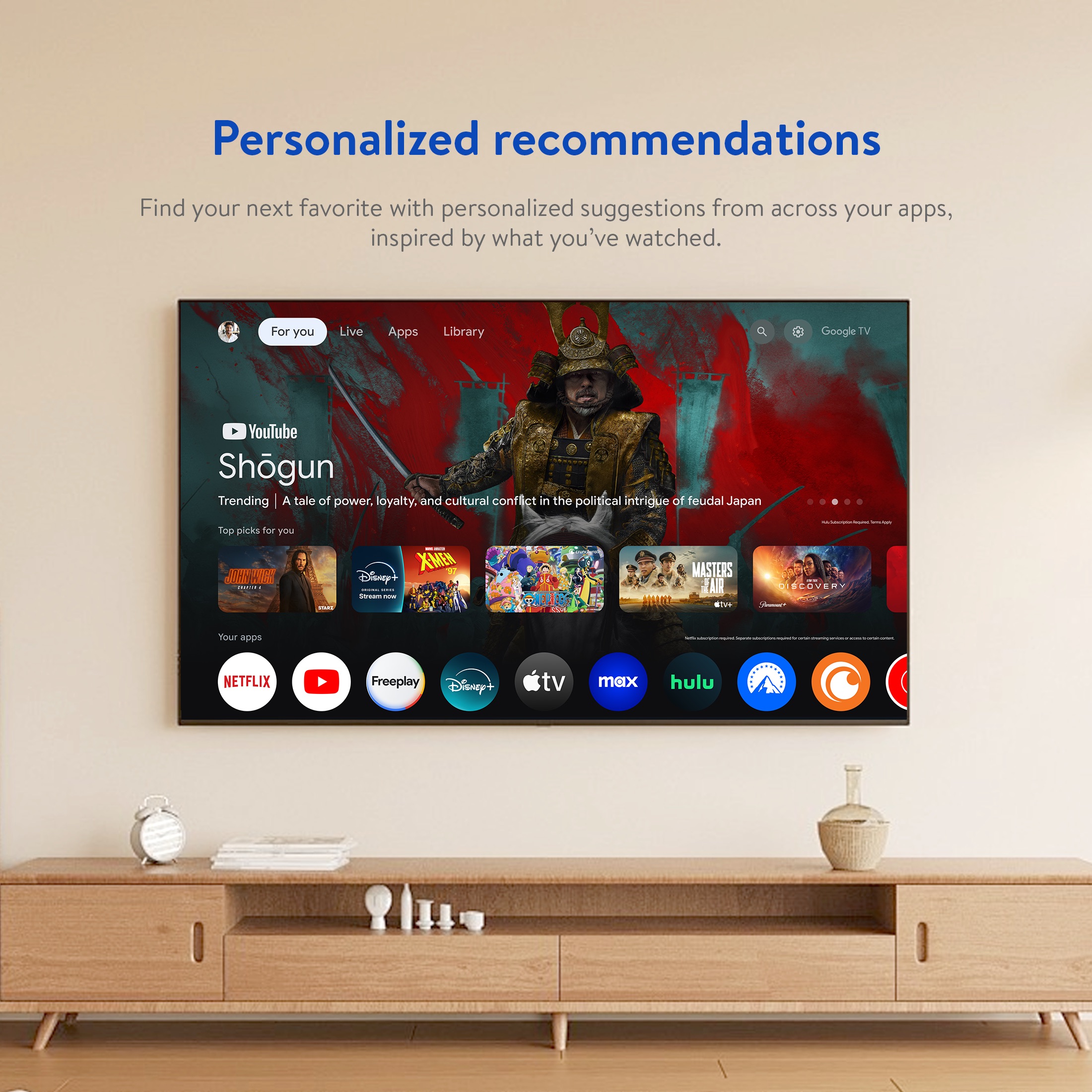 Dispositivo de transmisión onn 4K Plus, Google TV - Transmisión ultrarrápida, impresionante 4K UHD, almacenamiento de 16GB, RAM de 2GB, Dolby Vision y Atmos, control remoto con control por voz - Solo compatible en EE. UU. 6