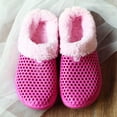 thumbnail image 4 of Chenyee Womens Mens Fleece Lined House Slippers with Arch Support Breathable Non Slip Bedroom Shoes, 4 of 8