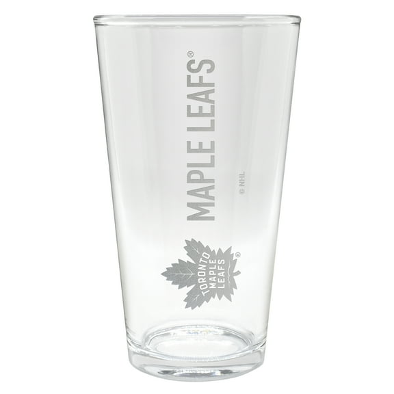Toronto Maple Leafs Etched 16oz. Vertical Rally Cry Pint Glass