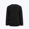 thumbnail image 4 of Solid Color Plush Sweater for Womens Plus Size Coat Pockets Outerwear Buttons Cardigan, 4 of 6