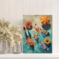 thumbnail image 2 of Summer Pool Party Canvas Print Wall Art for Living Room Bedroom Bathroom Kitchen Office Hotel Spa Decor, 2 of 8